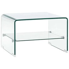 Coffee Table Clear 50x45x33  Tempered Glass P0P8