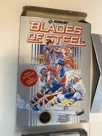 Blades Of Steel (Nintendo NES, 1988) Complete In Box w/Manual And Poster