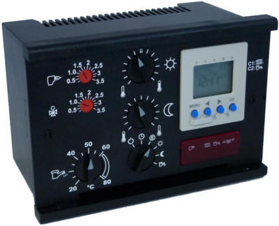 Heizungsregler Steuerung EBV DELTA+ N 23 B Set + Fühler und Klemmen NEUES MODELL