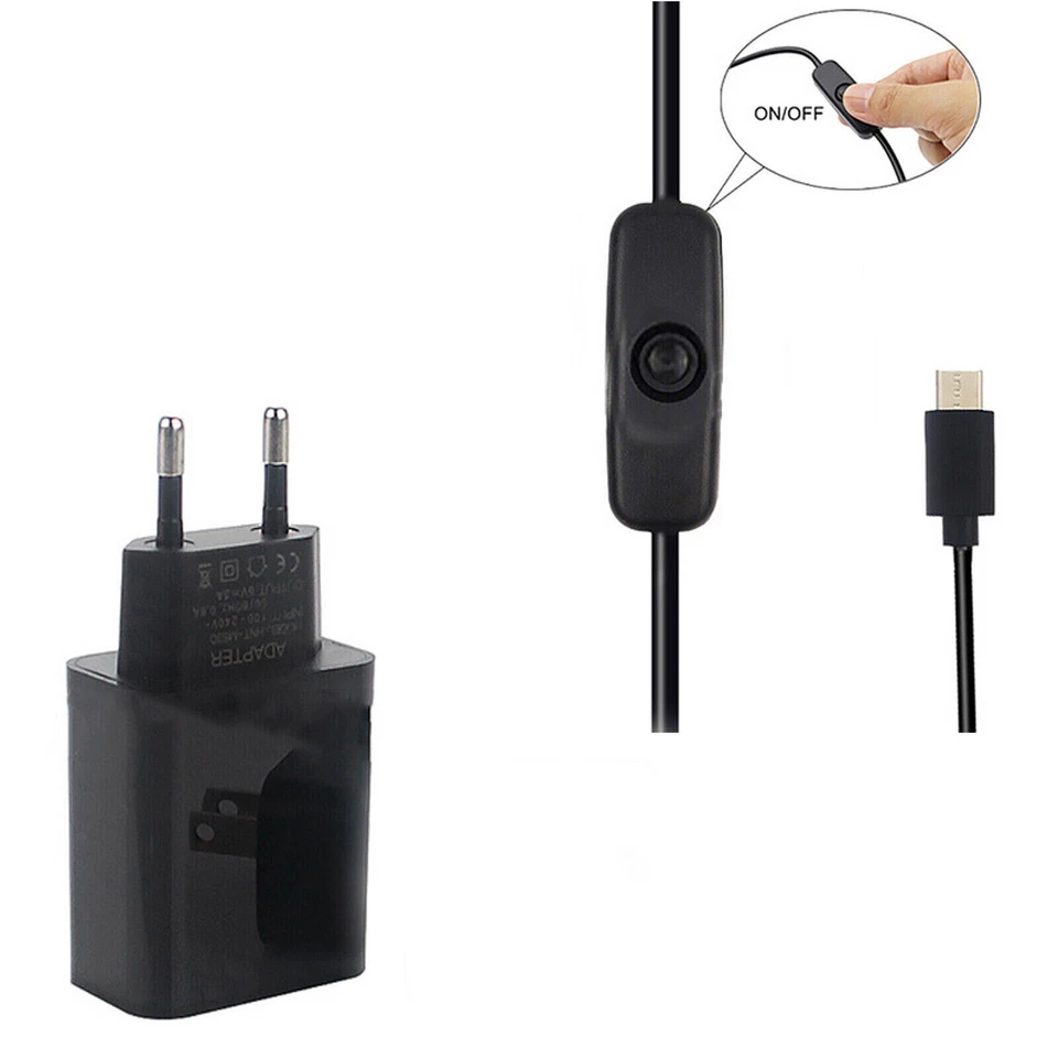 Enclosure Case Box Raspberry Pi 4 B Nero lucido + Alimentatore 5V 3.0A Usb C - Immagine 2 di 4