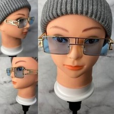 VINTAGE Square Sunglasses,Trendy Square Frame,Metal Sunglasses,For Men Women,Gif