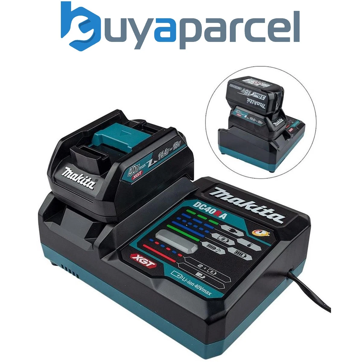Makita 40V Max XGT Rapid Optimum Charger With Bonus 18V LXT