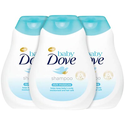 3 Pack Dove Rich Moisture Baby Shampoo 200 ml