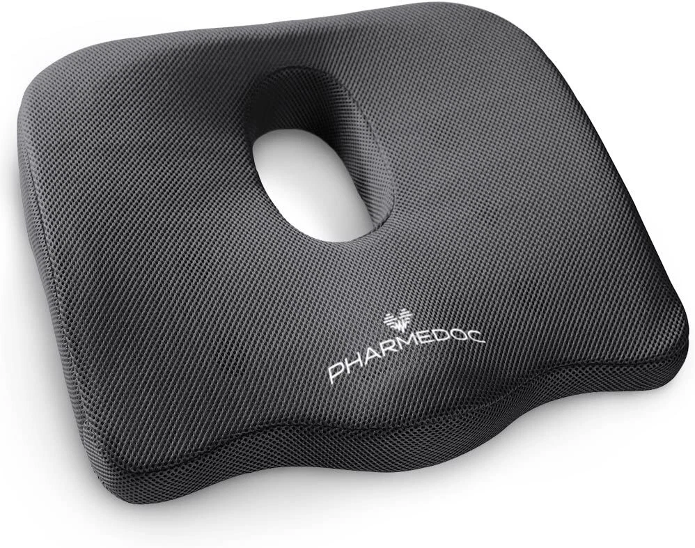 PharMeDoc Seat Cushion for Office Chair and Car Seat - Orthopedic