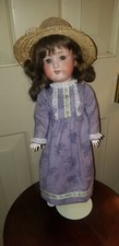 ANTIQUE ARMAND MARSEILLE 390 BISQUE W/ REAL SEELEY BODY DOLL APPROX 16