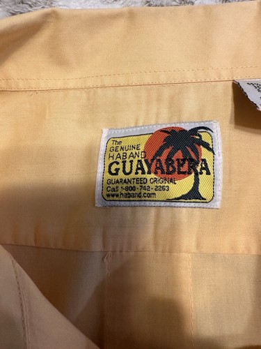 The Genuine Haband Guayabera Men’s Short sleeve 4X full zip shirt - Picture 3 of 7