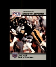 JACK HAM PITTSBURGH STEELERS 1990 PRO SET SUPER BOWL SUPERMEN #96 MINT