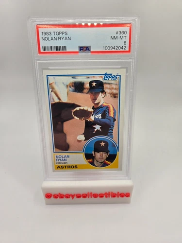 1983 TOPPS #360 Nolan Ryan Card PSA 8