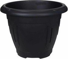 Image of Plastic Round Venetian Plant Planter Flower Pot Grow Container Water Garden New