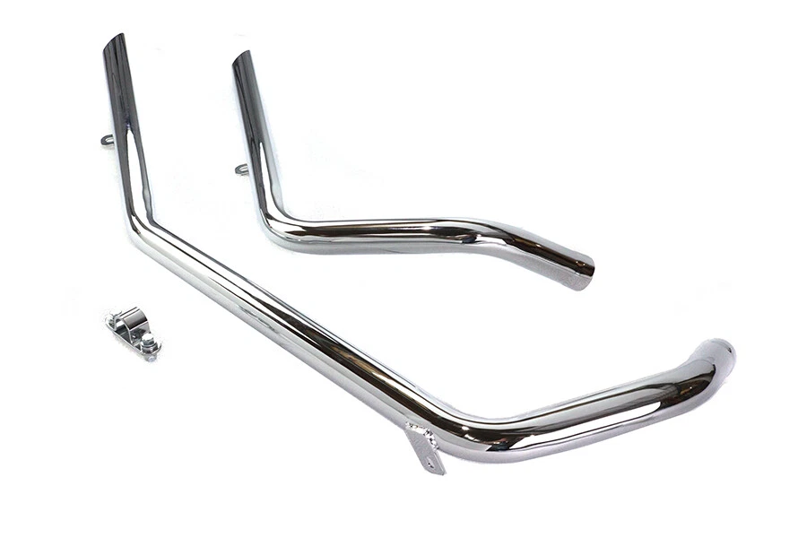 Juego de tubos de arrastre de escape corte cortado para Harley Davidson Foto 2 de 4