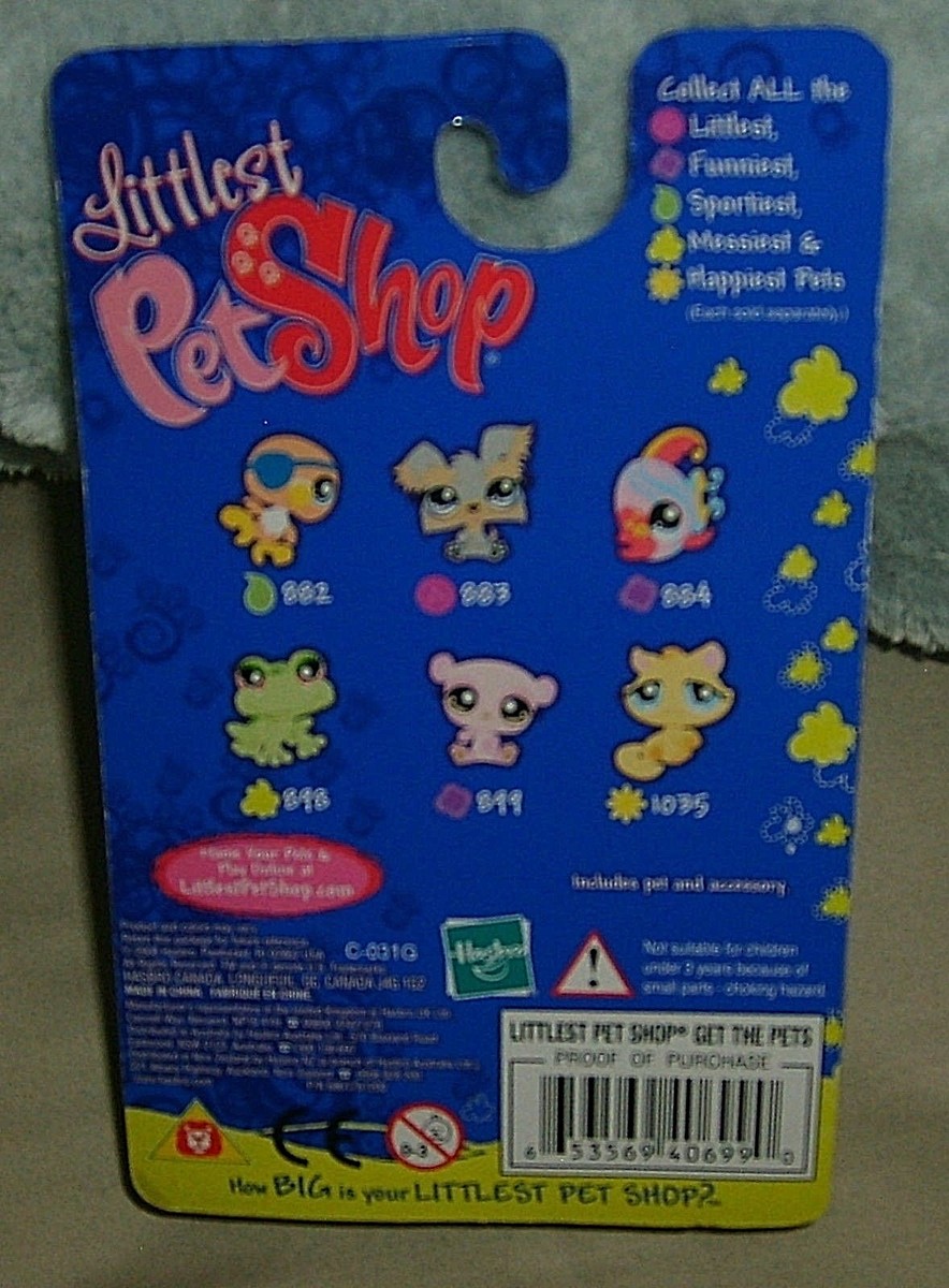 Littlest Pet Shop # 898 Messiest Frog NRFP 2008 Retired Pink Eyes