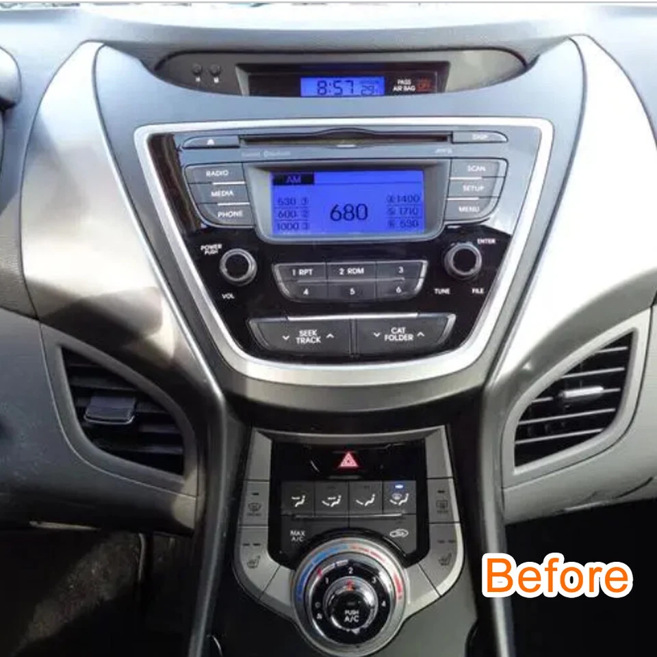 4+64G Car Vide Player for Hyundai Elantra 2011 2012 10.4"IPS Screen GPS FM Radio - Image 4 of 4