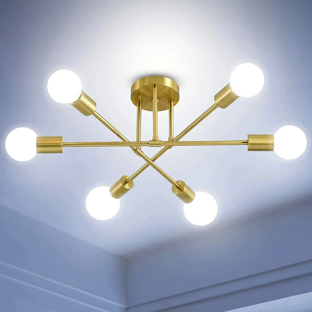 Led brass ceiling lights deals