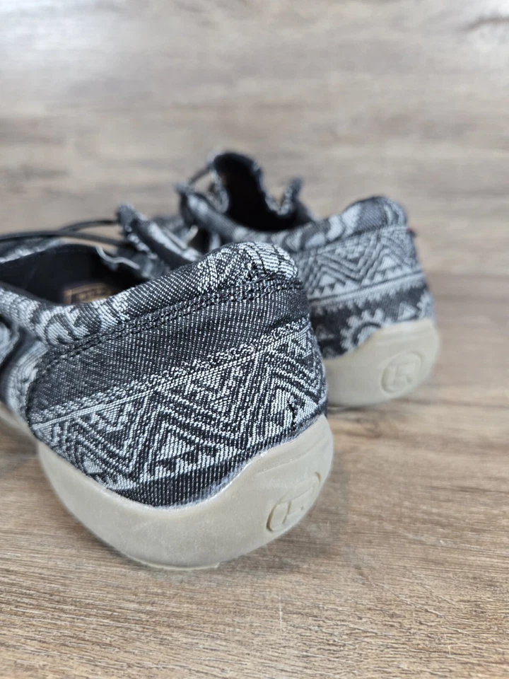 Roper Chillin Black Aztec Comfort Shoes Chukka Moccasin Flat Loafer Women Sz 7.5 - Image 3 of 4