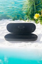 OAKLEY BLACK HARD LEATHER CLAMSHELL GLASSES CASE