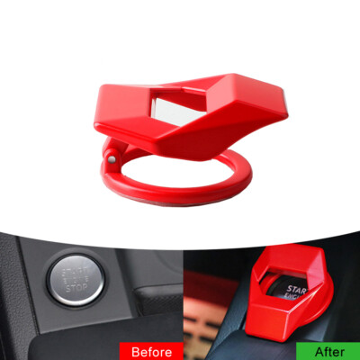 Car Engine Start Stop Engine Push Button Protection Cover Trim Accessories