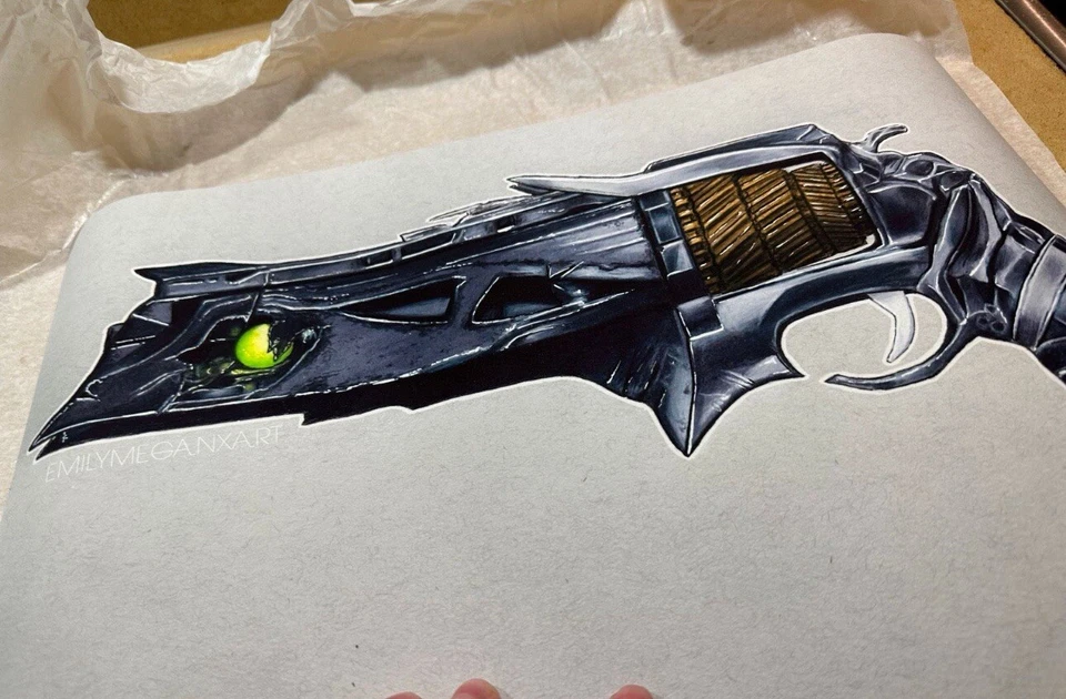 DESTINY Spiel Bild Waffe Dorn Bungie Kunstdruck - Bild 4 von 4