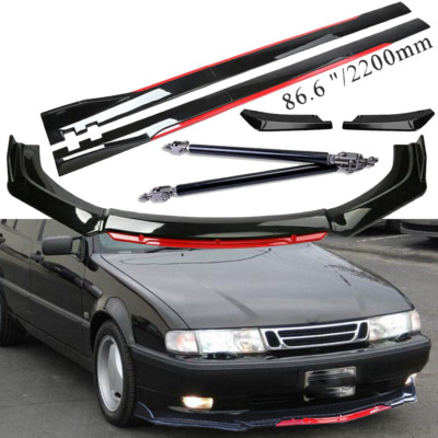 For Saab 2003-2007 Front Bumper Lip Spoiler Splitter /Side /Skirt Body