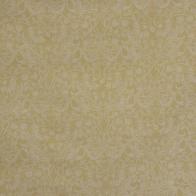 FOY & CO Morris Garden Yellow Fabric 140cm Art & Crafts Cotton Blend Curtains Per Metre