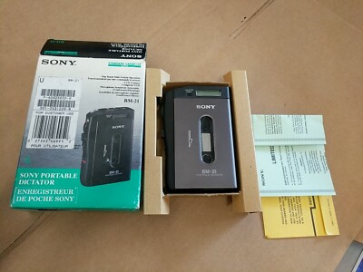 SONY BM-21 Portable Dictator Standard Cassette System W/ Original