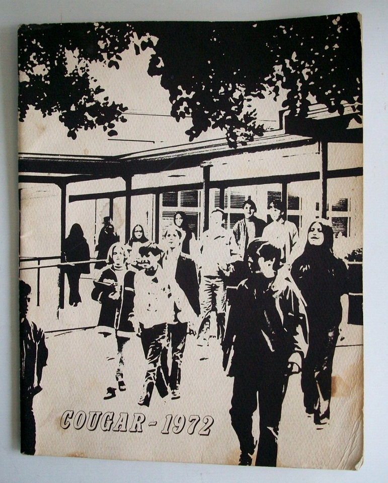Burbank CA; David Starr Jordan Jr High School "Cougar" Yearbook 1972