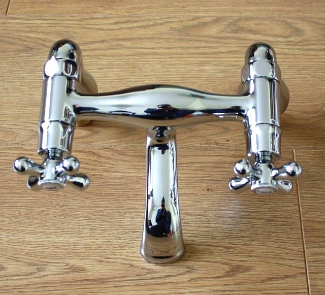 Plumbsure Azure Chrome Finish Bath Mixer Tap Modern Plumbing Bathroom