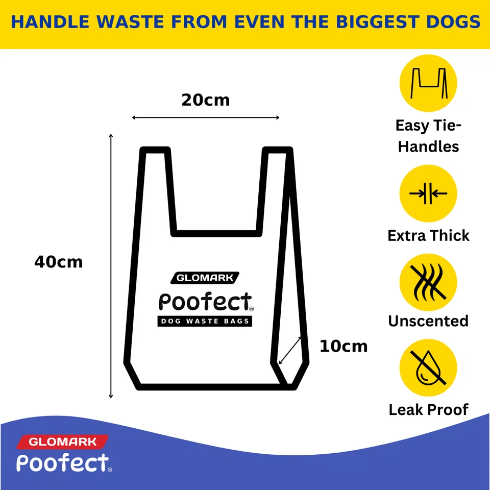 Extra Large Dog Poop Bags with Tie Handles - Leak-Proof, Ultra Strong Waste Bags - image 2 of 4