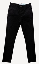 Class Club Boys Black Corduroy Modern Fit Adjustable Waist Pants Size 16 NWT