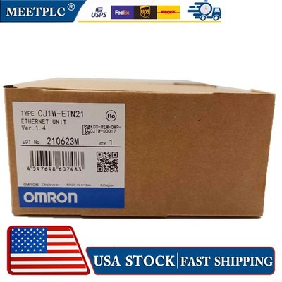 Omron CJ1W-ETN21 CJ1WETN21 ETHERNET UNIT PROGRAMMABLE CONTROLLER New