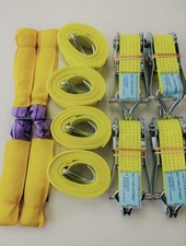 Recovery Truck Ratchet Straps 5 Tonne With ClawHook HeavyDuty 5m X 50mm 2 piece 