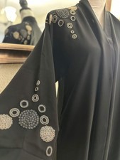 Madina Abaya - Women  s Embroidered Dress, Perfect for Eid Dress, Ramadan, Gifts