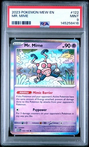 2023 POKEMON MEW EN-151 #122 MR. MIME PSA 9