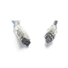 6ft 1394b FireWire 800/400 Cable 9 Pin to 4 Pin Long Tether - Silver