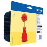 Brother LC-121 Value Pack Bk/C/M/Y