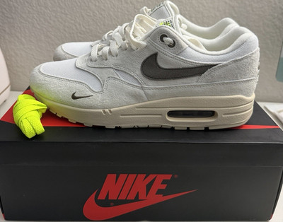 Nike Air Max 1 Sail Ironstone DZ4494-100 White Gray Men's Athletic Sneaker