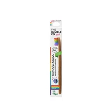 The Humble Co. Kids Ultra-Soft Bamboo Toothbrush, Rainbow