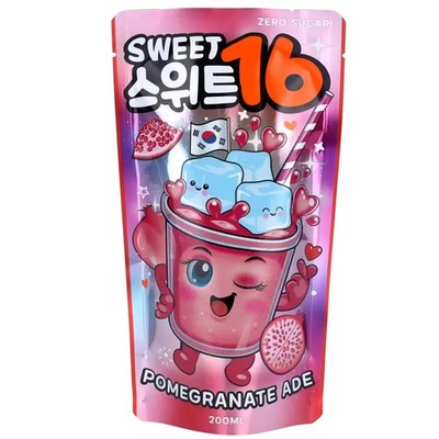 Sweet 16   Pomegranate Ade Zero Sugar 200ml
