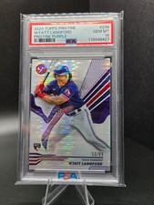2024 Topps Pristine Wyatt Langford Pristine Purple #236 Rookie RC /99 PSA 10 GEM