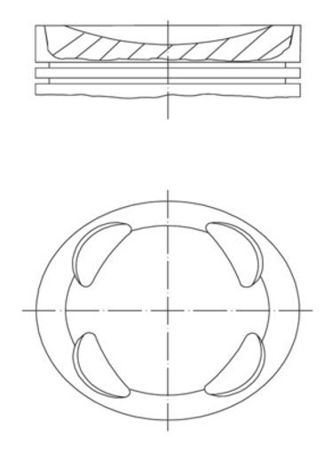 Fits MAHLE 081 PI 00104 000 Piston KPL.