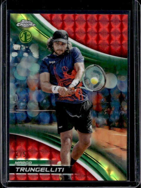 2025 Topps Chrome Marco Trungelliti Red Geometric Refractor #/5