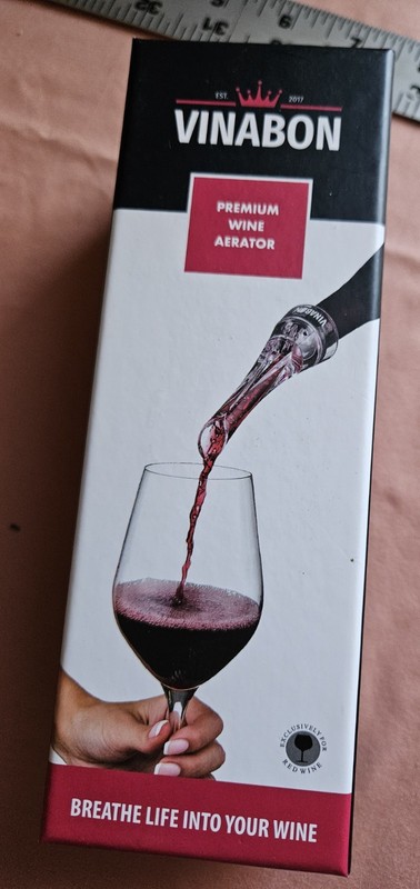 Brand New smart design fits any bottle  Vinabon  Premium wine Aerator