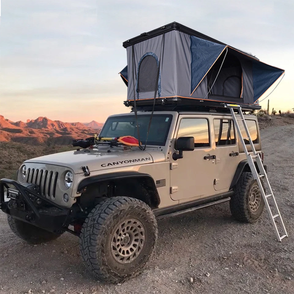 Premium Hard Shell Rooftop Tent for Camping SUVs - Waterproof