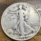 1939-D Walking Liberty Half Dollar 50c Silver Actual Coin Good For Collection
