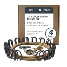 27" Couch Spring Repair Kit for Sagging Sofas - Includes Springs, Clips, and