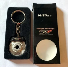 Corvette 50th Anniversary Racing Brake Disc Key Ring NIB