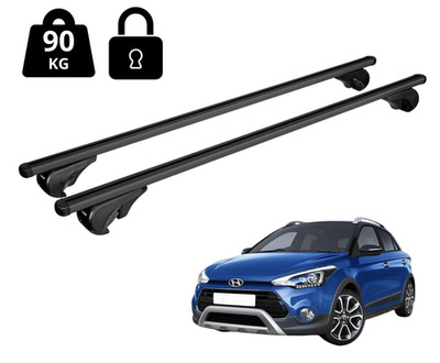 Nordrive Dachträge Querträgerr Für Hyundai i20 (GB) 5-Türig 2014-2020 Schwarz