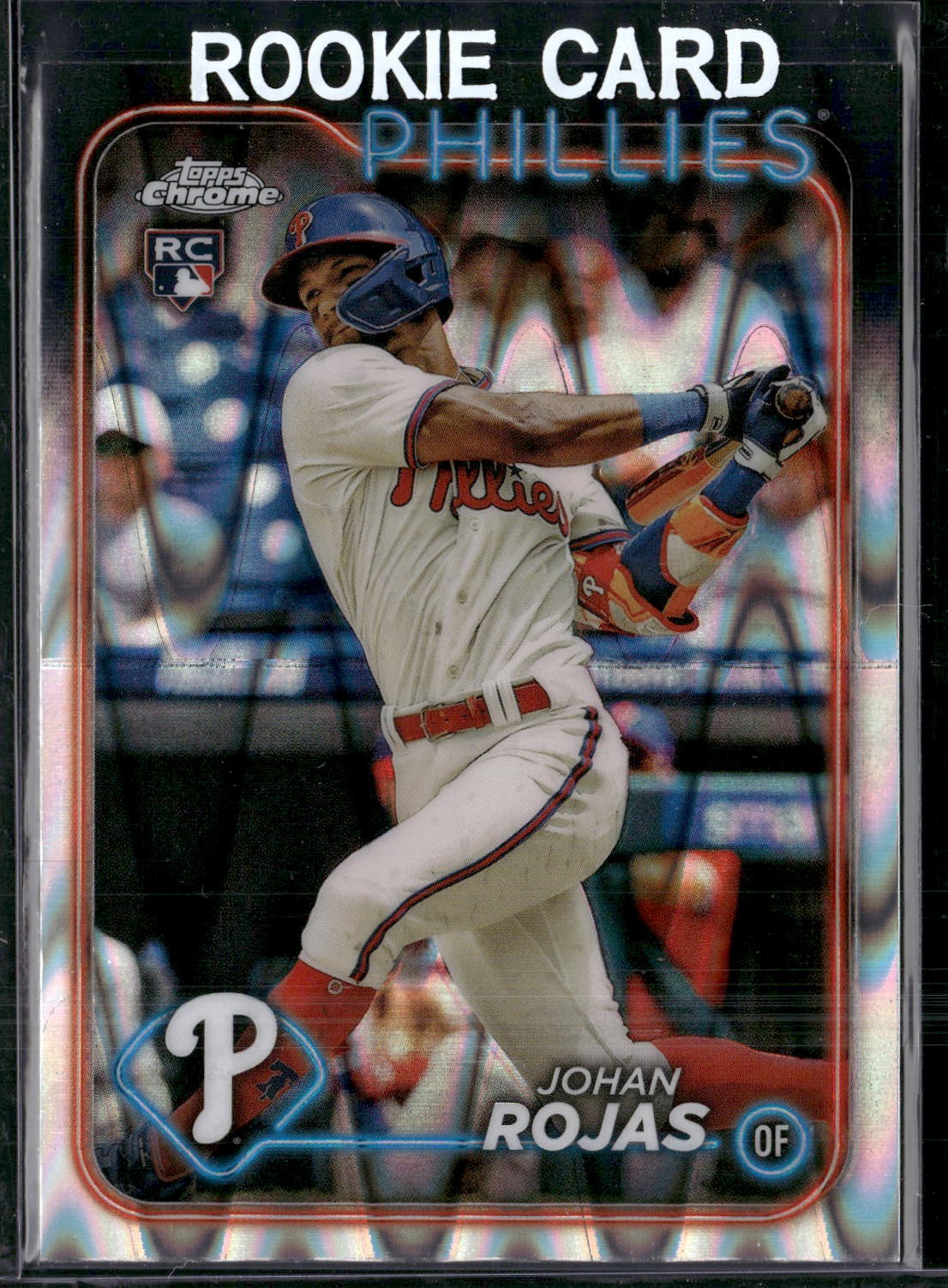 2024 Topps Chrome #273 Johan Rojas Raywave Refractors