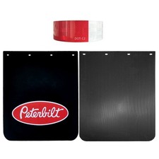 2pcs Black 15t 24x30mud Flaps2x150ft Reflective Tapes Semi Truck Trailer 2pcs Black 15t 24x30mud Flaps2x150ft Reflective Tapes Semi Truck Trailer