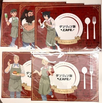 Delicious in Dungeon Collaboration Cafe Lunch Mat All 5 Types