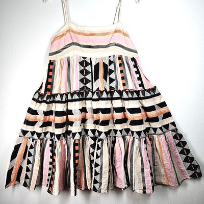 Devotion Twins Anthropologie Square Neck Baby Doll Mini Dress Size M Retail $286